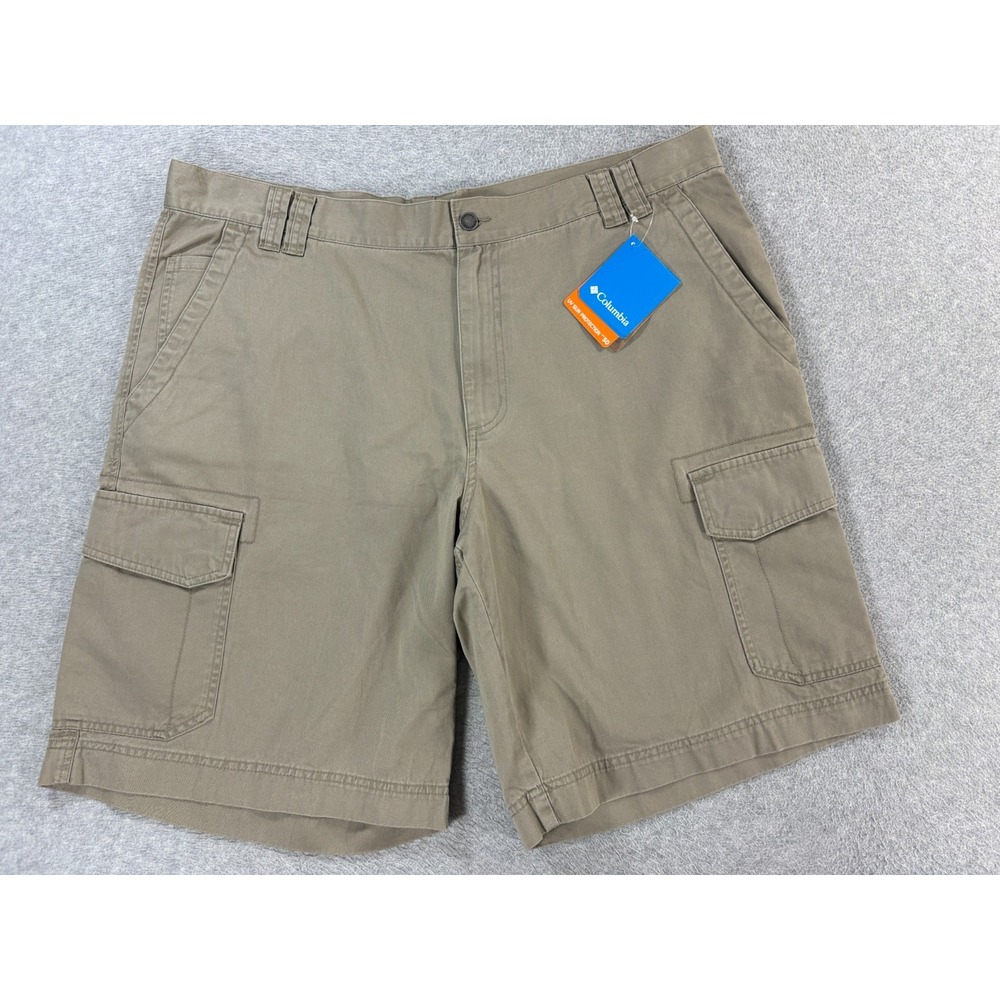 NWT Columbia Camp Creek Cargo Shorts (Men's 42) Tan - 11"